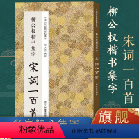 [正版]柳公权楷书集字宋词一百首 收录柳公权经典楷书碑帖集字古诗词作品集临摹教程 玄秘塔碑神策军碑集字毛笔书法字帖书籍