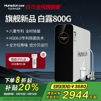 汉斯顿/Hunsdon净水器家用直饮自来水过滤厨房净化反渗透ro净水机800G大通量白露2L/min直饮出水