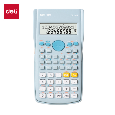 得力D82MS函数计算器 浅蓝色 单位/台