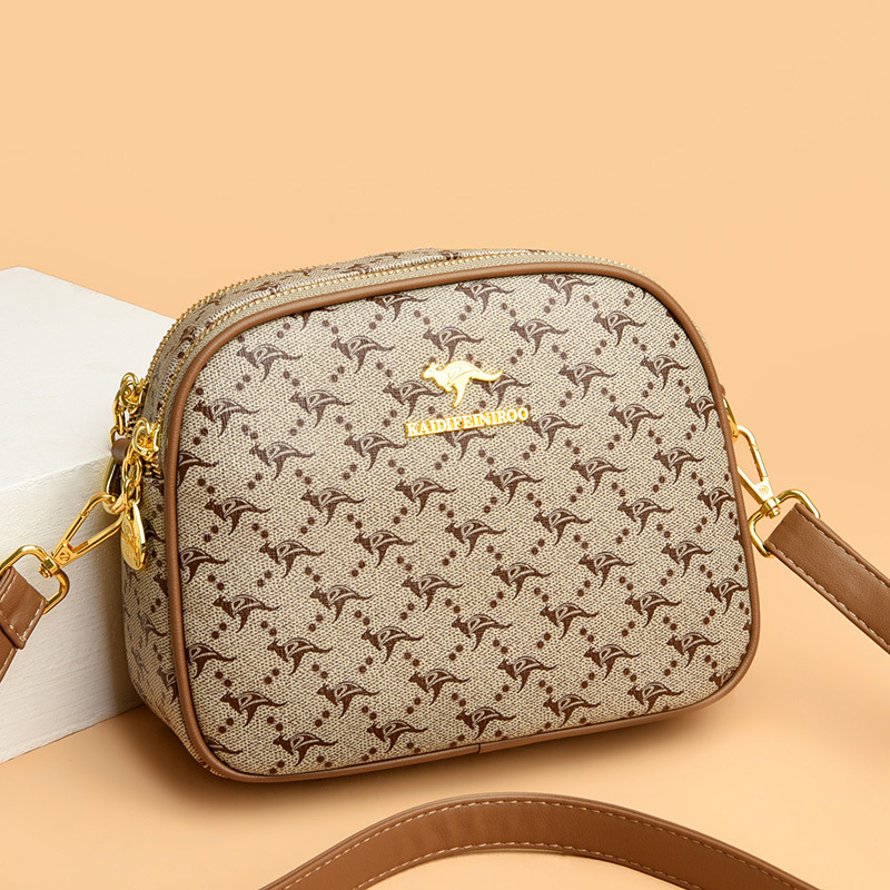 包包女包新款2026斜挎包女时尚印花女士小圆包女单肩包女