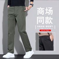 秋季新款休闲裤男士修身直筒裤百搭商务男裤宽松春秋长裤子男