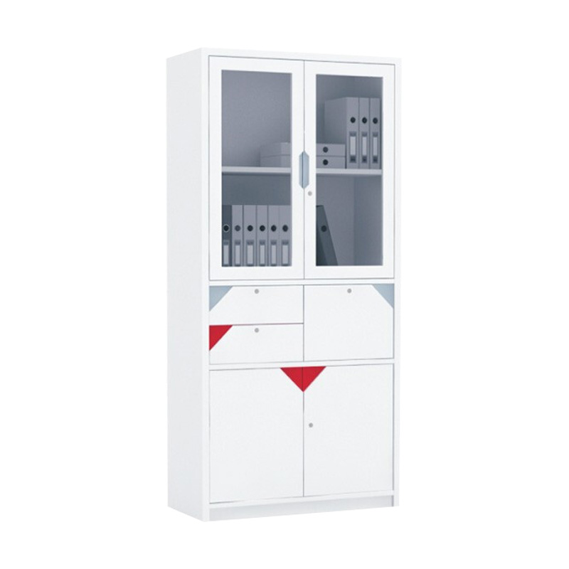 科朔 文件柜铁皮柜资料柜办公室柜子档案柜 中三斗文件柜 KS-ZSD900