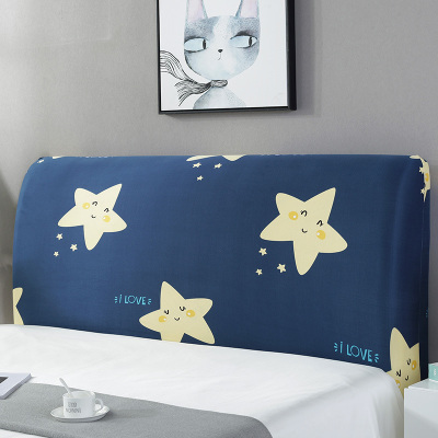 北欧风床头罩套床头套全包软包防尘罩保护套1.8米床头1.5 卡通星(牛奶丝全弹力) 长220cm高50到65厘米之间适用