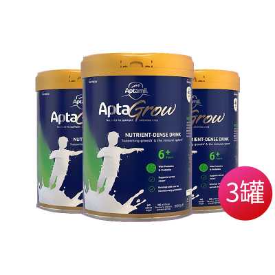 爱他美Aptamil儿童6+阶段性预防偏食挑食成长奶粉900g适合6岁以上3罐（澳洲直邮）