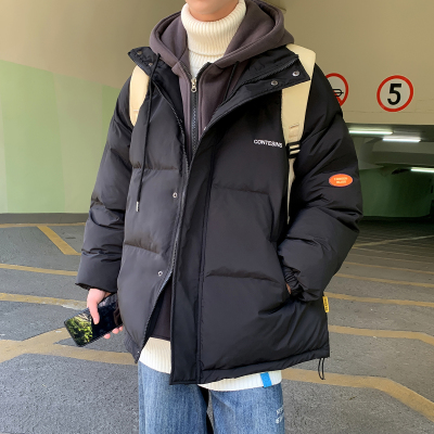 NEWLAKE假两件棉衣男韩系国潮流青少年宽松百搭港风情侣面包服棉袄外套男棉衣