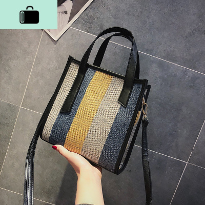 小包包女包2020新款韩版时尚文艺帆布包百搭手提包少女单肩斜挎包NEW LAKE