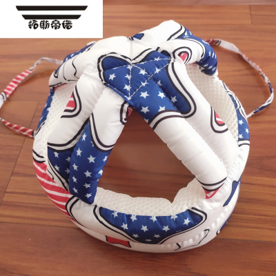 拓斯帝诺防摔宝宝护头枕婴儿学步防摔头部保护垫儿童学走路防撞护头帽美国大兵透气款门护栏