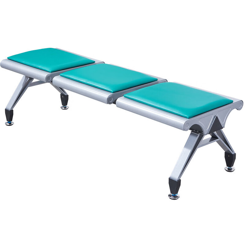 晋舰 无靠背排椅候诊椅加厚机场银行车站医院等候椅大厅连椅三人位带垫