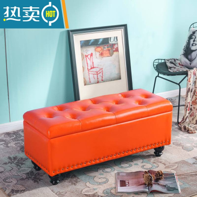 敬平换鞋凳服装店休息凳可储物沙发凳门口鞋柜收纳箱长条床尾试衣间凳收纳凳