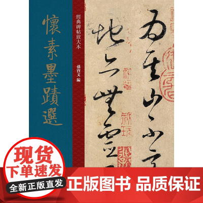 怀素墨迹选 唐代 草书 成人字帖 经典碑帖放大本