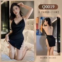九里晴川内衣吊带开叉链扣连衣裙性感免脱女显瘦成人用品 Q0019 均码