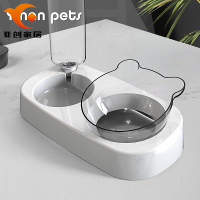 厂家直蕟-狗盆狗碗猫碗双碗自动饮水食盆狗狗碗猫咪水碗翻饭盆宠物用品