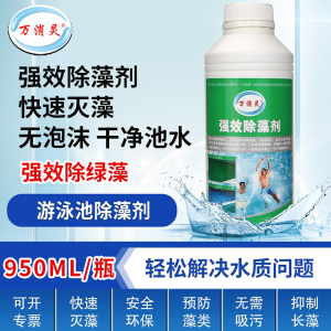 万消灵 强效环保除藻剂游泳池水上乐园温泉杀藻灭藻水处理剂6瓶/箱