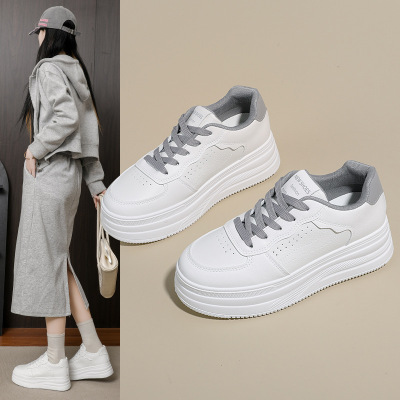 2026春季新款ins韩版透气小白鞋女学生厚底百搭休闲运动板鞋_931