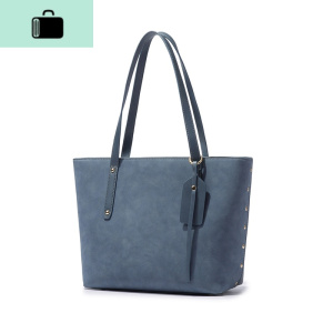 蓝色通勤大包包女春夏2020新款上班手提单肩包百搭大容量托特女包NEW LAKE 石墨兰女士单肩包 石墨兰