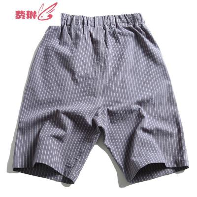 新款男士五分裤男宽松睡裤运动裤居家裤松紧腰大裤衩费琳