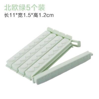 密封夹封口夹食品零食袋子食物棒塑料袋器家用条口袋奶粉茶叶夹子JINGPING绿色