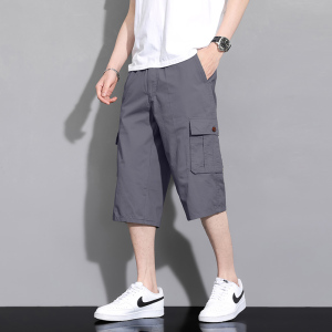 渔人船长夏季男士七分裤时尚休闲运动裤中裤美式工装裤