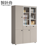 智叶舟办公文件柜三门两抽120*40*200cm台