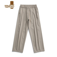 YANXU日系宽松休闲西裤男女夏季薄款微锥长裤潮牌cityboy九分裤子