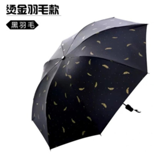 手动钢骨伞架 黑胶布 橡胶漆手柄YF-S2021011 晴雨两用伞