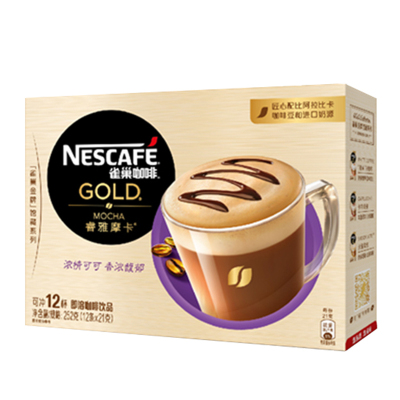 雀巢（Nestle）咖啡金牌馆藏睿雅摩卡咖啡速溶冲调饮品21gX12条倪妮同款