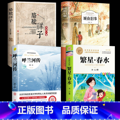 [4册]经典文学名著 [正版]繁星春水 冰心七年级必读儿童文学全集四五六年级下册必读小桔橘灯小学生课外阅读书籍现代诗歌散