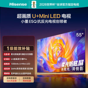 海信电视 55E5Q 55英寸 超画质U+Mini LED 柔光防眩屏 264Hz高刷 U+超画质引擎Pro AI智能