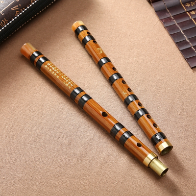 笛子初学成人零基础苦竹笛子学生儿童初学横笛竹笛专业精制乐器F调（适合成人初学）+8件套+书本教材+皮革笛盒