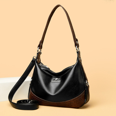 包包女包2026新款时尚大气妈妈包斜挎包女撞色单肩包女