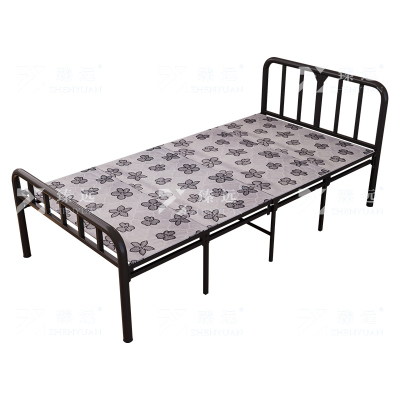 臻远 ZY4052514 钢木床简易折叠床单人床四折 宽1米银彩 1张