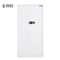 豪利特保险柜铁皮资料柜矮柜办公室储物柜通门白色指纹锁900*420*1850