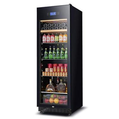 尊堡 JC-168A 冰吧智能除雾玻璃门办公室大容量商用饮料柜茶叶柜