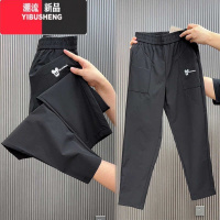 YIBUSHENG新款速干休闲裤女2024季薄款宽松显瘦九分运动裤百搭哈伦小脚裤