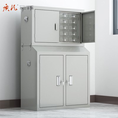 质凡手机存放柜物理屏蔽柜 安全保管柜物理屏蔽双节20格