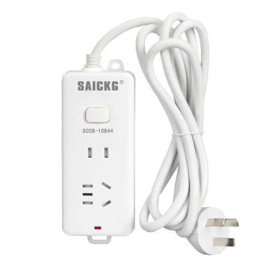 SAICKG SCC8-10844 一位5孔 一位2孔 1.8M 2500W 插排(单位:个)白