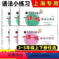 英语 语法小练习 三年级上 [正版]2023华东师大一课一练语法小练习三四五年级英语上册下册第一学期牛津英语N版句法词法