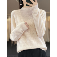 无缝一线成衣打底衫女半高领百搭长袖毛衣秋冬新款安迪绒针织衫女