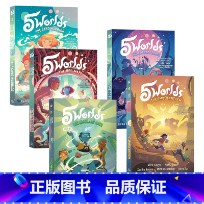 五个世界5册 [正版]5个世界5册 英文原版漫画 5 Worlds The Sand Warrior/The Cobal