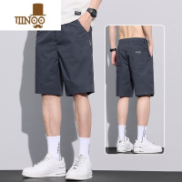 YANXU五分休闲短裤男士夏季薄款外穿宽松直筒冰丝速干运动5分潮流中裤