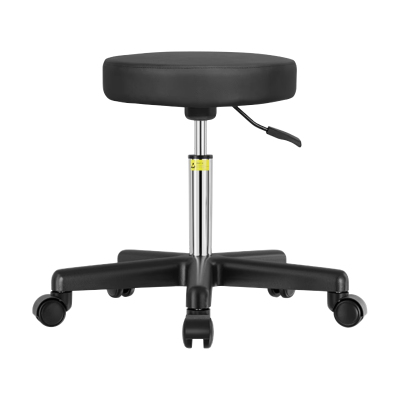 臻远ZY-7970实验室凳子旋转升降凳PU皮 44-58cm尼龙轮子款