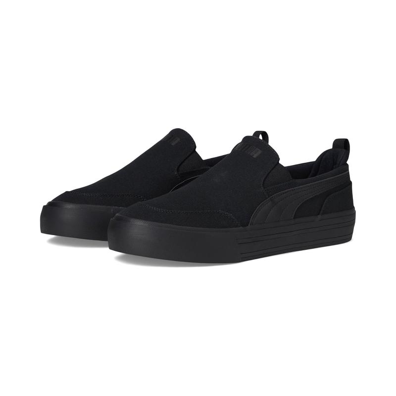 彪马(Puma)PUMA男士休闲板鞋滑入即酷帆布硫化船鞋环保设计舒适厚