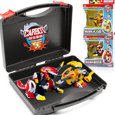 正版买奇酷咖宝蛋神爆兽变形恐龙蛋玩具男孩套装提拉轰+大力轰