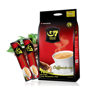 越南进口中原G7咖啡 原味三合一速溶咖啡粉袋装100条装学生提神冲饮加班考研浓醇 原味100条*1袋 国际版