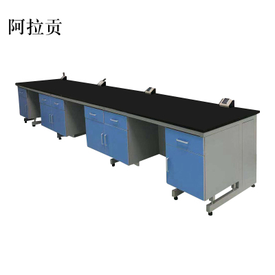 阿拉贡钢木实验台全钢边台化验室操作台实验桌操作桌化学实验室工作台[工厂现做 7天内发货]