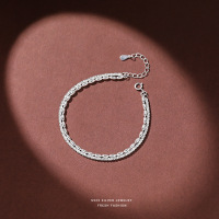 s925纯银双层满天星米粒银珠手串女ins 小众轻奢设计小众手链代发送女朋友老婆情人节七夕生日礼物