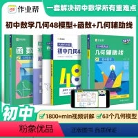 几何48模型+数学函数+几何辅助线 初中通用 [正版]2024版名师有大招初中数学几何48模型七八九年级数学必会必考的几