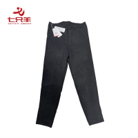 七只羊 防寒裤 黑灰色 160-190 条