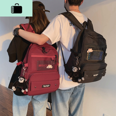 书包韩版原宿ulzzang男时尚潮流高中双肩包女中学生背包ins初中生NEW LAKE