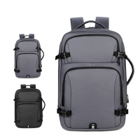 MKJ欧美时尚男背包防水皮膜双肩包男商务通勤男士笔记本电脑包礼品背包